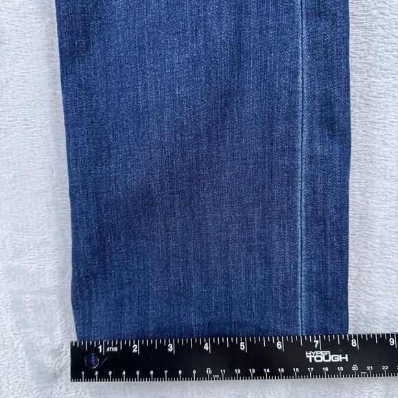 Express Barely Bootcut Jeans Womens Size 4R Mid Rise Medium Wash Stretch Blue - Picture 11 of 13